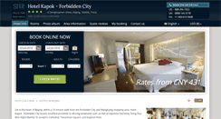 Desktop Screenshot of hotelkapokbeijing.com